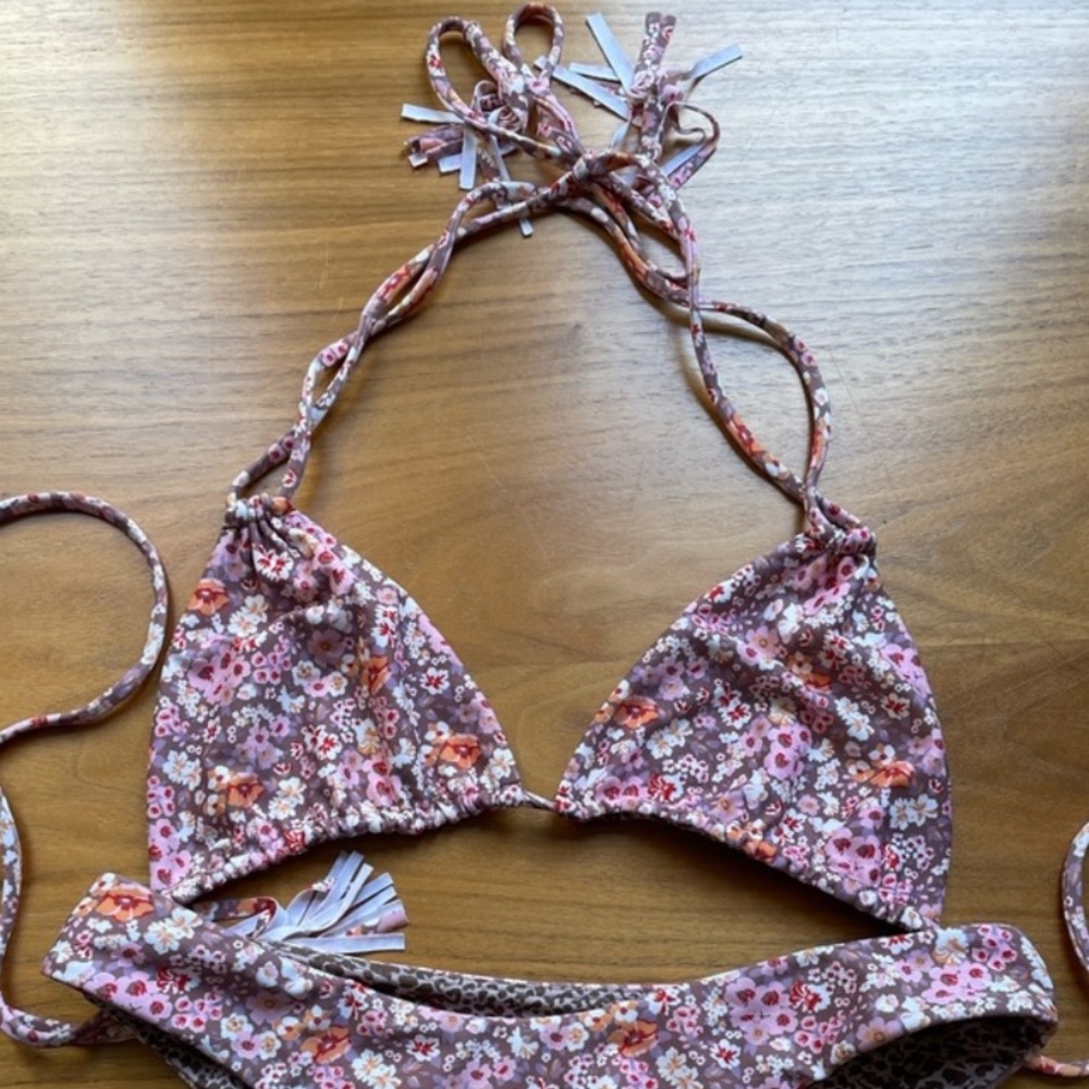 Acacia bikini cannons top Lilou print